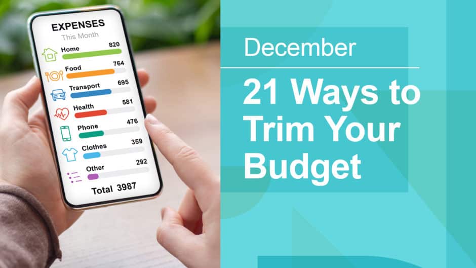 Seminar: 21 Ways to Trim Your Budget