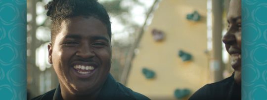 young boy smiling