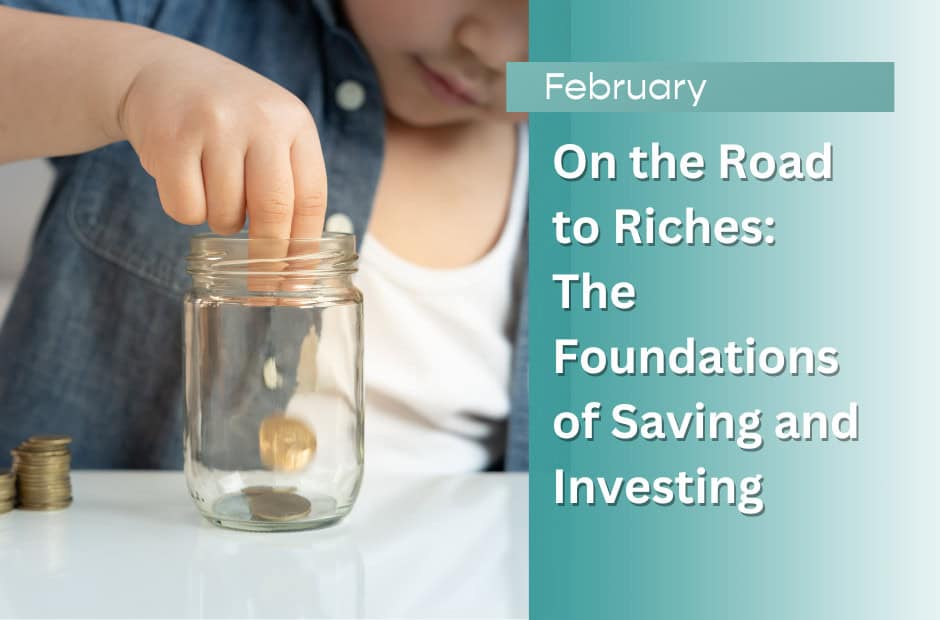 Child putting change in a glass jar