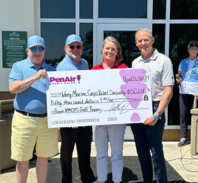 2024 Friends of the NMCRS Golf Tournament Check Presentation