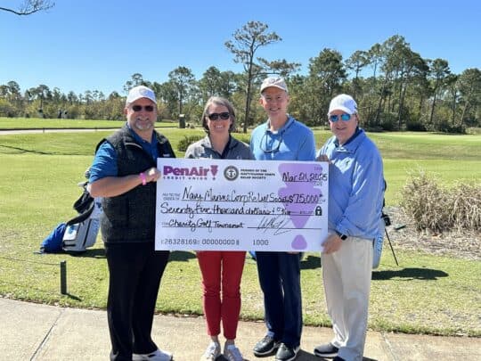 PenAir’s 25th Annual Charity Golf Tournament Raises $75,000 for Navy-Marine Corps Relief Society