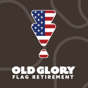 Old Glory flag Retirement graphic